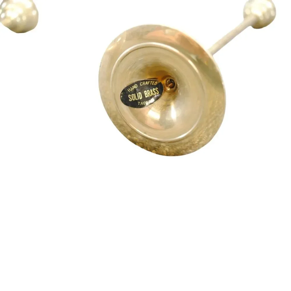 Brass Candlestick Holders Set Of 3 Vintage